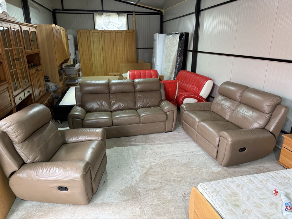 Canapea set 3/2/1 extensibila si relaxa import Germania