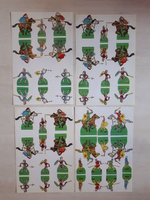 Детска образователна игра изрежи залепи и играй с рицарите