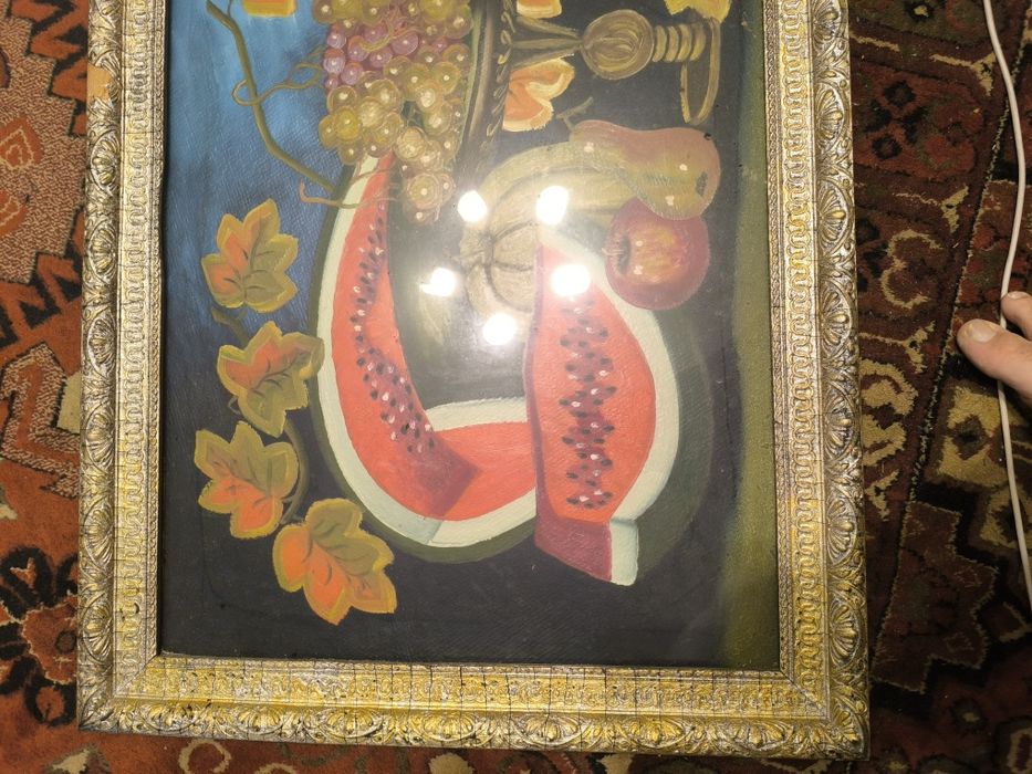 Tablou 45 x65 pepene si struguri