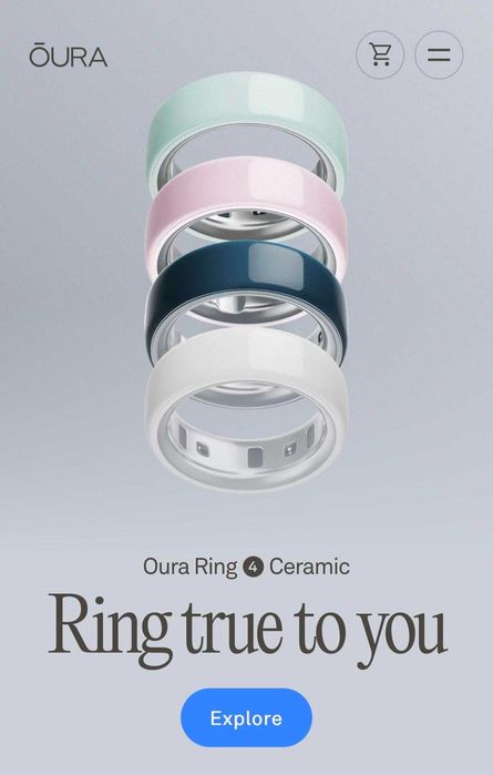 oura ring 4 ceramic (optom) в наличии