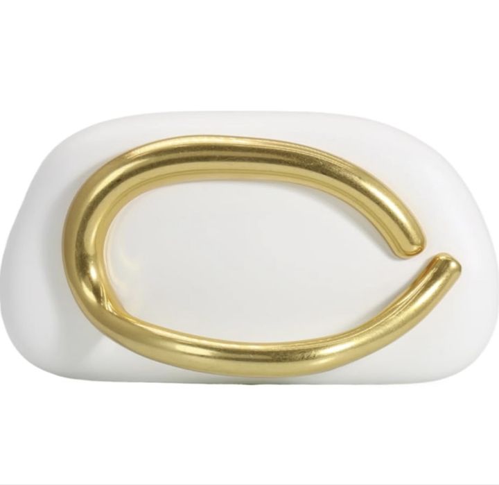 Дамска чанта луксозна черно/бяло