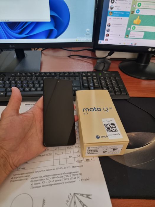 Motorola G35 5G 8+2/256gb ideal iwlawi zur aybi yuq tozza telefon