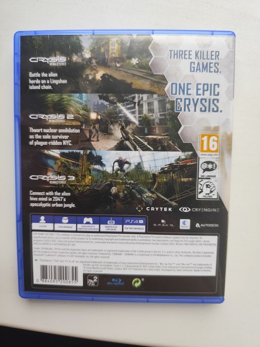 Игра ps4 crysis trilogy в идеальном состоянии.