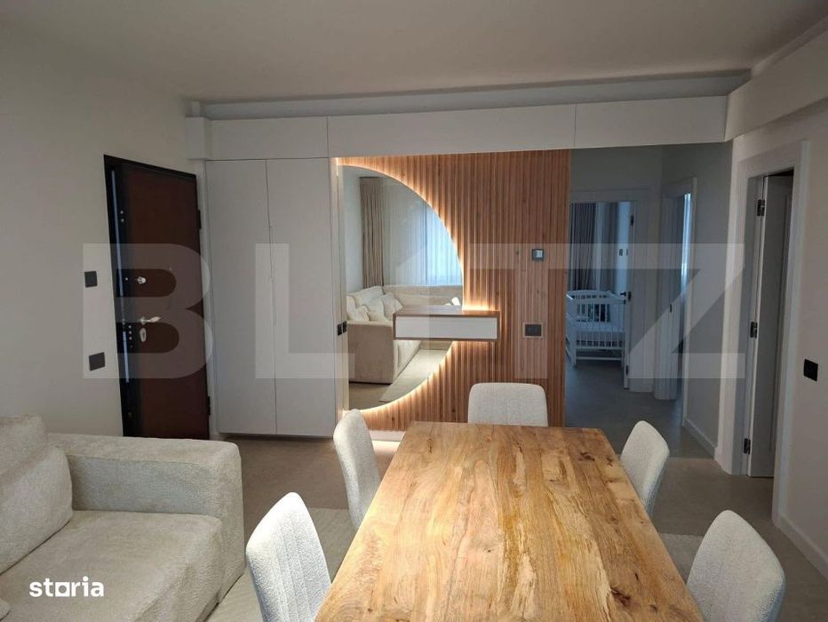 Apartament modern cu 3 camere, 80 mp, complex rezidential,  Burdujeni