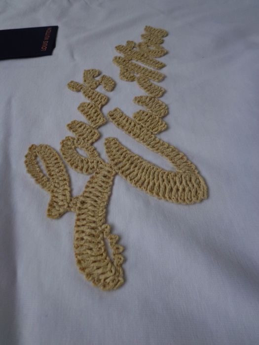 Мъжка тениска Louis Vuitton Embroidered Signature T shirt
