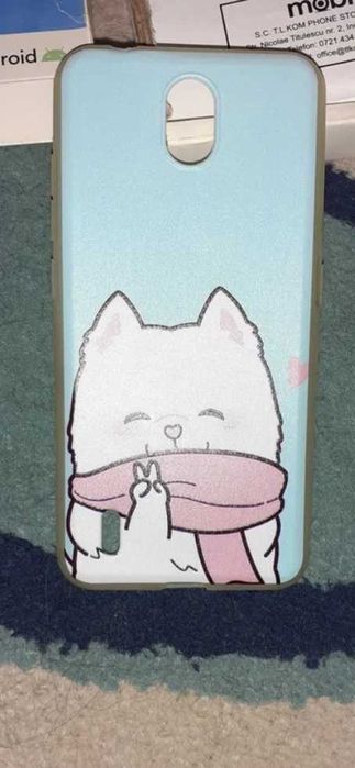 Nokia C1 + husa + prinzator