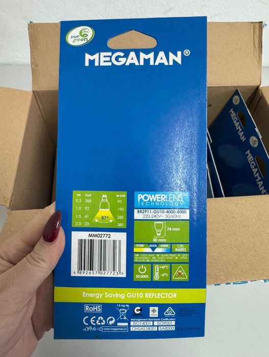 Set 10 Becuri LED Megaman GU10