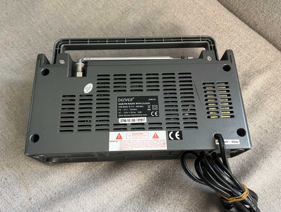 Radio digital Denver DAB-23 DAB FM cu ceas stereo