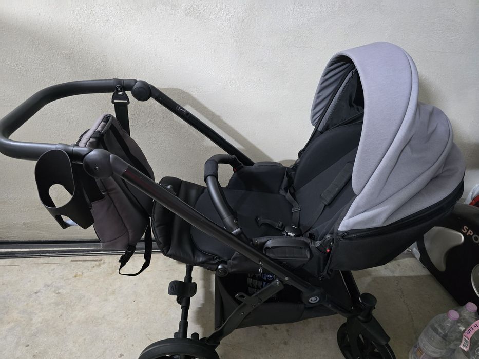 Бебешка количка 2 в 1 Tutis - UNO 5+, Grey