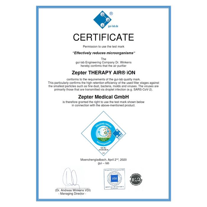 Zepter (Цептер) Пречиствател за въздух