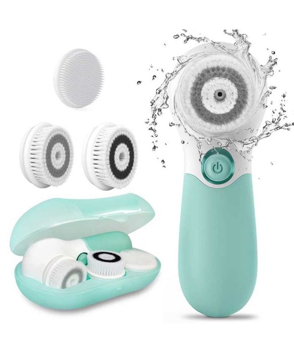 Aparat electric pentru curatarea fetei, verde, TOUCHBeauty