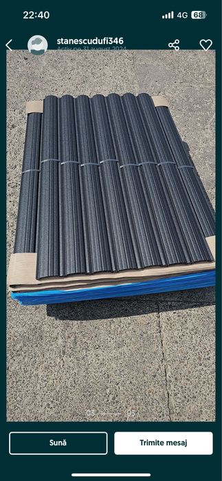 Tabla cutata colorata si zincata