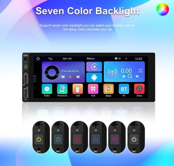 Мултимедия 1 дин с андроид ауто медиен плеар (pioneer alpinne sony jvc