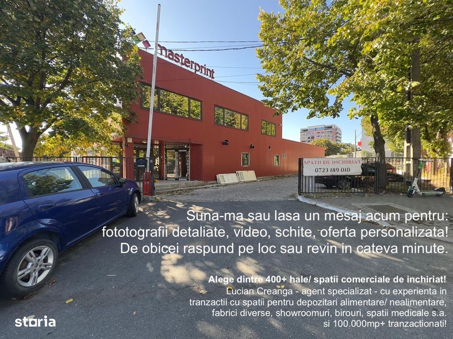 Spatii depozitare, productie, birouri, restaurant, zona ISU Copou