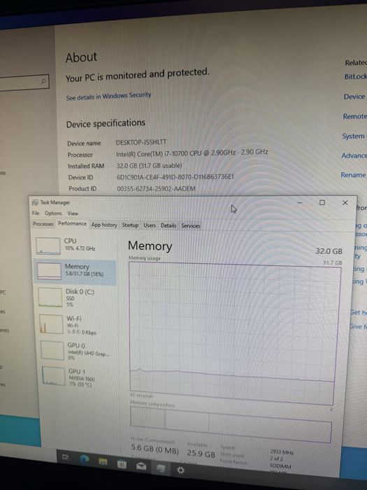 Dell Precision 3240 i7 gen 10 32gb