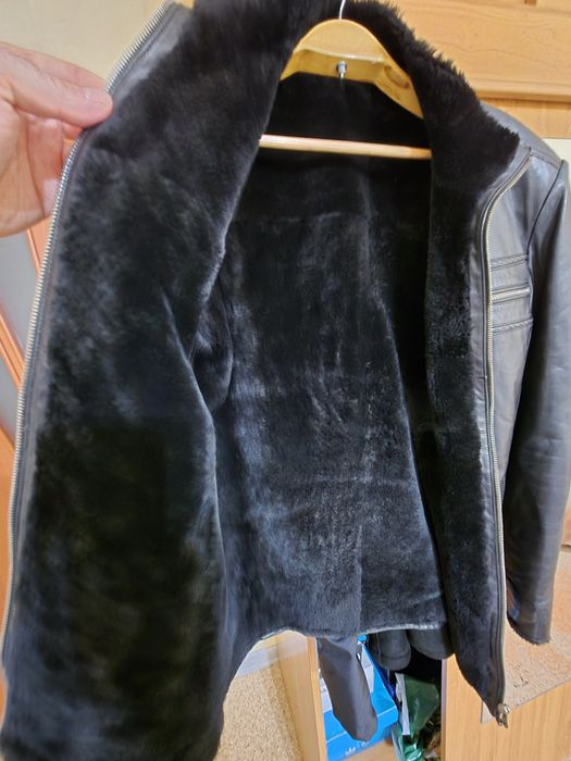 Кожаная дублёнка