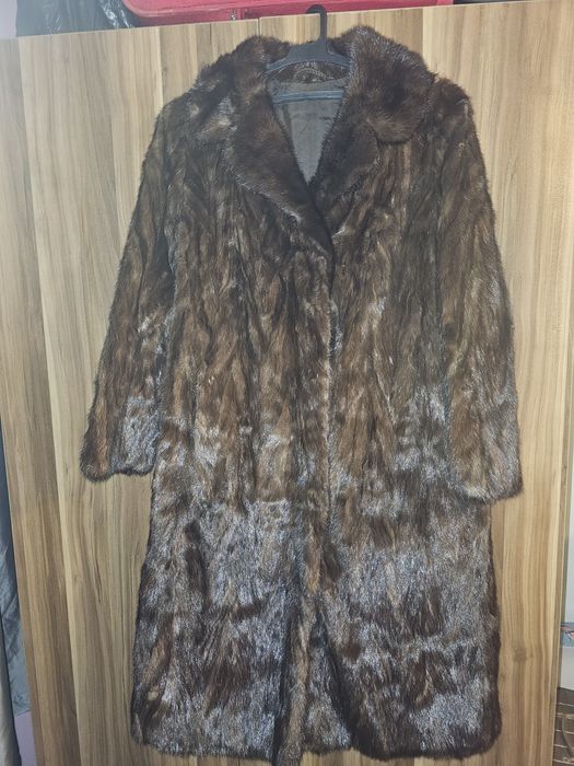 Палта естествен косъм визон