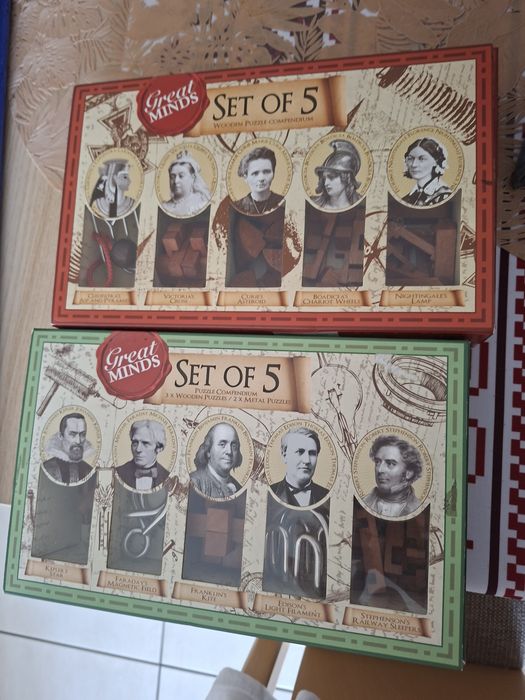 Professor Puzzle Great Minds set of 5 Puzzle