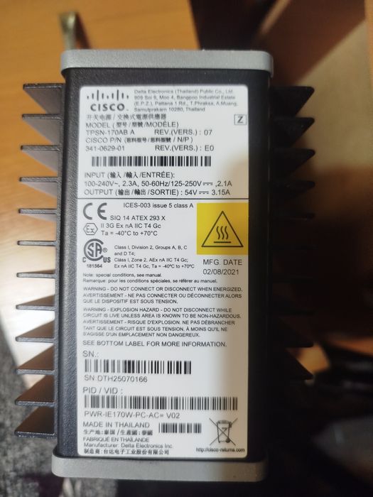 Промышленный блок питания cisco