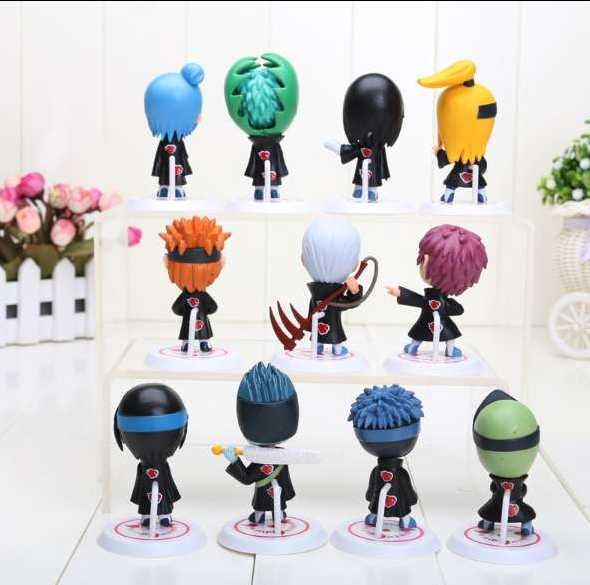 Set Figurine Naruto Akatsuki Itachi Obito Deidara Orochimaru 7 cm