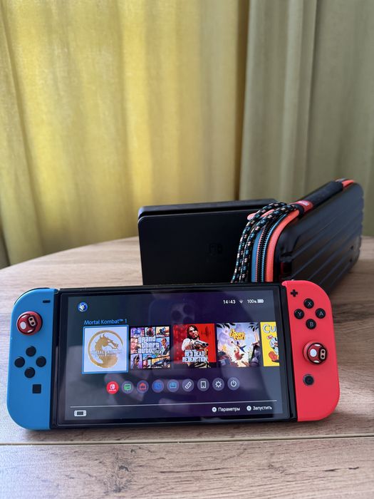 Nintendo Switch oled прошитый 512gb sd карточка
