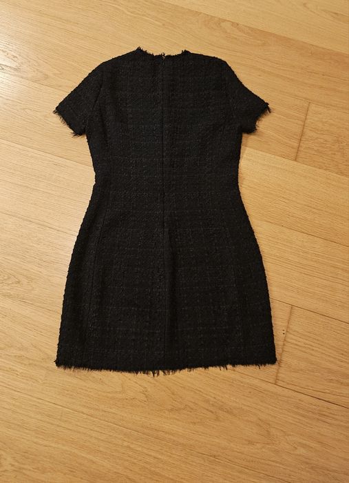 ZARA рокля туид и дантела S-38