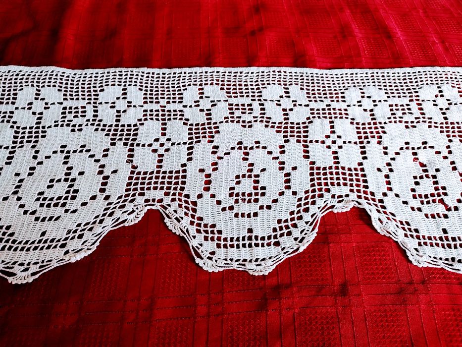 PERETAR/PERDEA țărănească tradițională, împletită la mâna