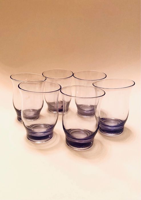 стаканчики сиреневое стекло