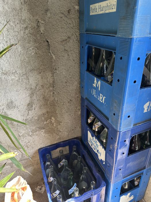 5 Navete cu sticle 1 litru