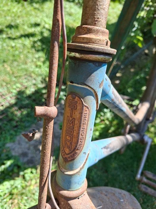 Bicicleta colecție Simson Suhl – anii '50 (DDR) / Șa Möve originală / Nemodificata.