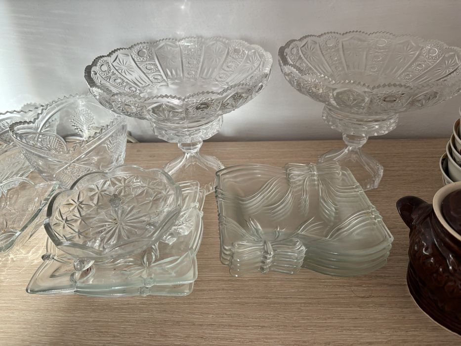 Посуда стеклянная, хрустальная, форфор