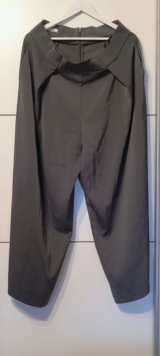 Pantaloni gri evazați Bonprix