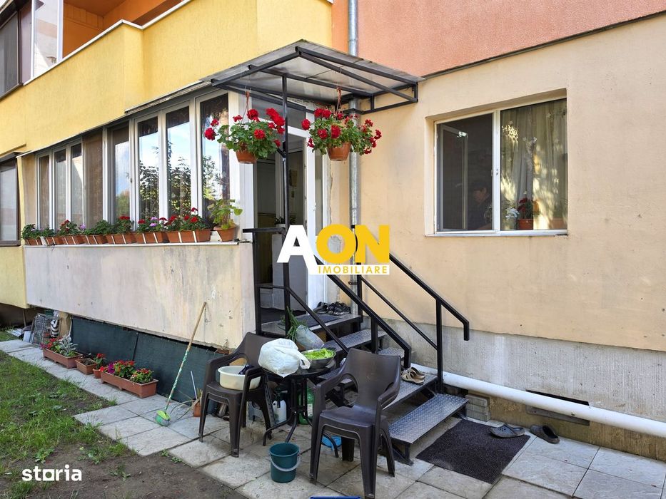 Apartament cu 3 camere, parter, boxă, acces curte, Cetate, zona Closca