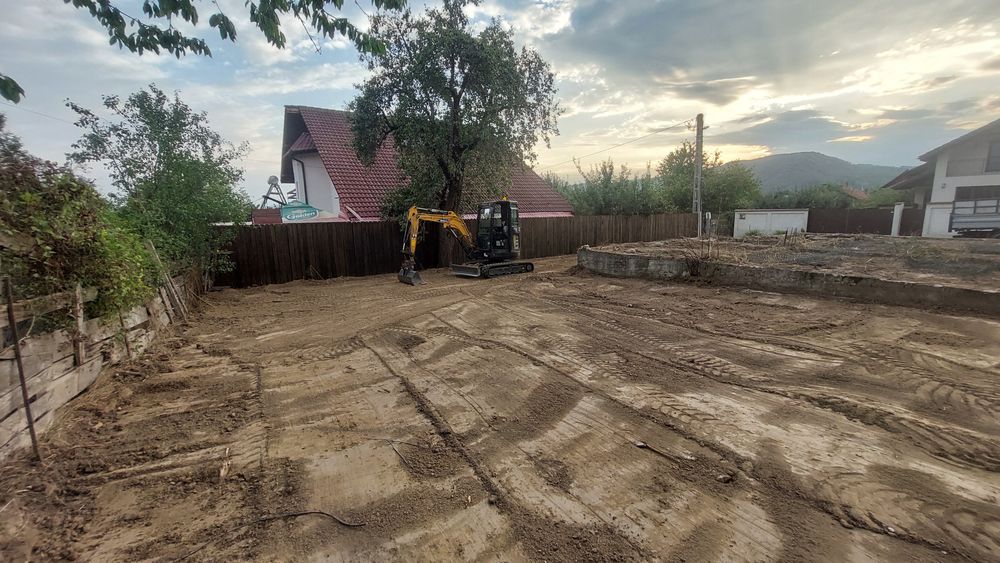 Inchiriez  miniexcavator 2.8 tone- utilaj NOU, Transport agregate