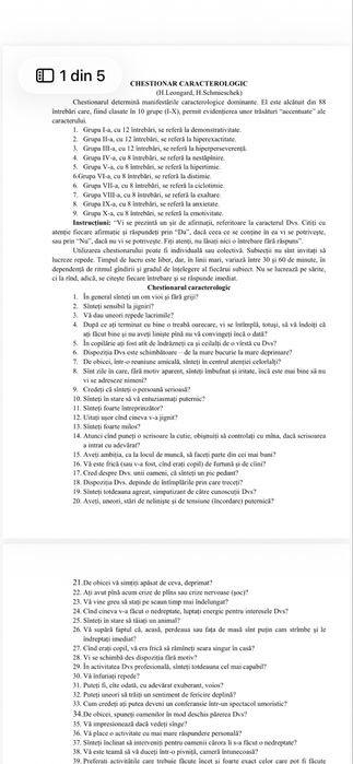 Portofoliu Manuale + fise + teste Proba Psihologica Politie/Jandarmerie/Politia de Frontiera etc