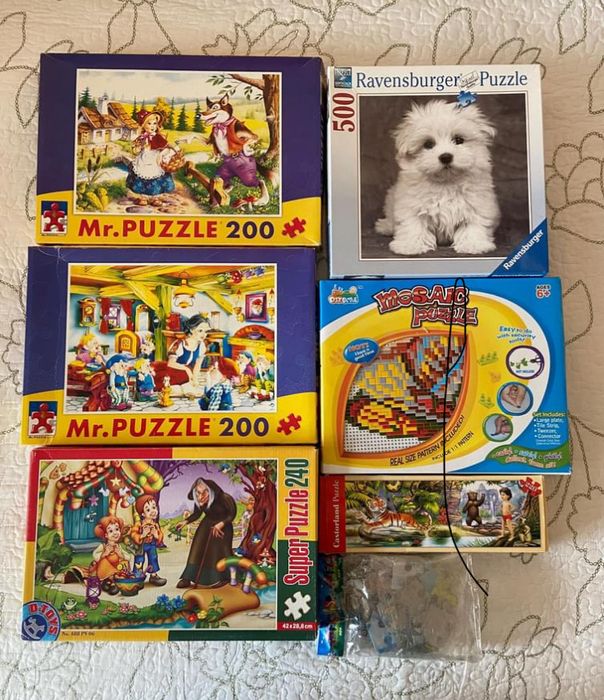 Продавам нови настолни игри и използвани пъзели