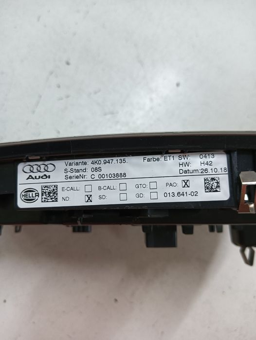Lampa Plafon Audi A6 C8, 4A2 2018 - > 2.0 40 Tdi Mild Hybrid Dfba 4K0