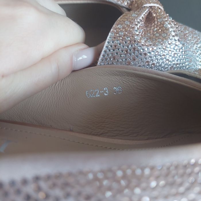 Мюли в стразах 36 размер