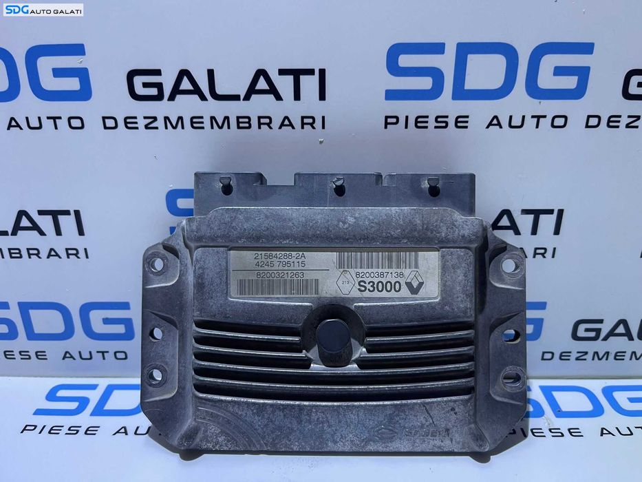 ECU Calculator Motor Renault Megane 2 2.0 16V 2002 - 2008 Cod 8200321263 8200387138 51584288-2A [L2557]