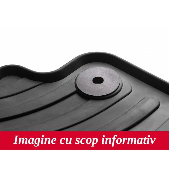 Set covorase auto din cauciuc BMW X3 (E83) 2004-2009, Automat/ Manual, Negru, Gledring, 4 buc.