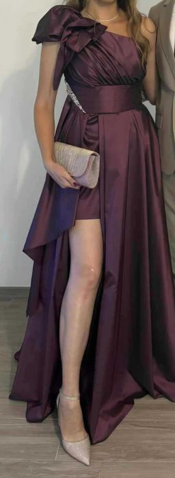 Rochie de nasa marimea 40 mov burgundy