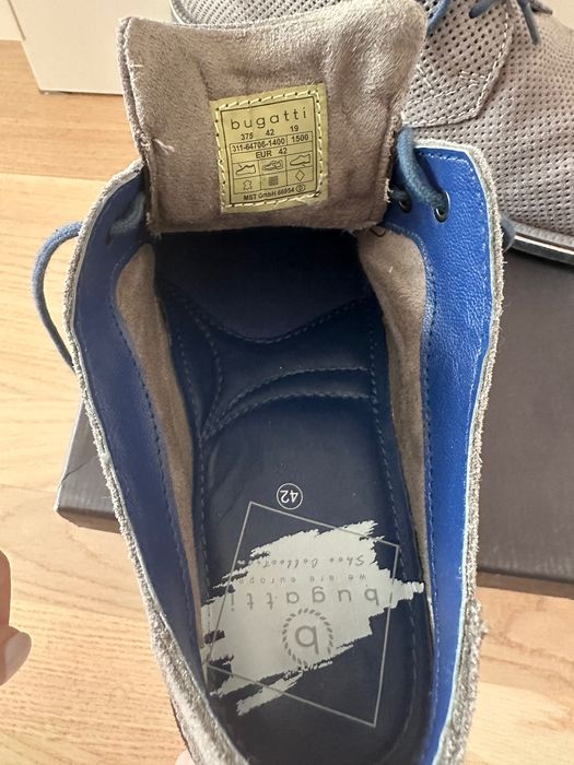 Мъжки кожени обувки Bugatti