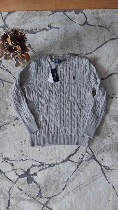 Pulover Ralph Lauren Gri S Y2k Old Money