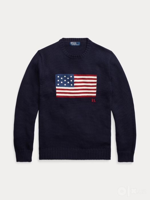 Свитер Ralph Lauren The Iconic Flag для мужчин и женщин, с флагом США