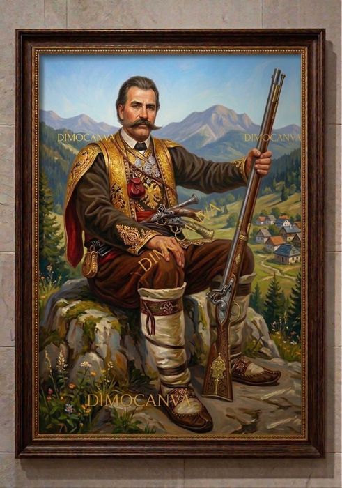 Авторска картина на Капитан Петко Войвода – Висококачествен печат върху канава