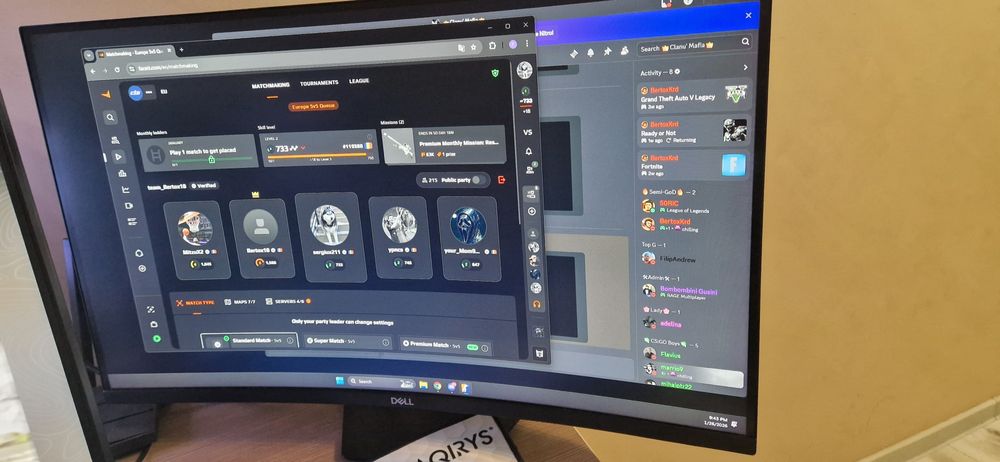 Unitate pc ai si monitor 144 hz