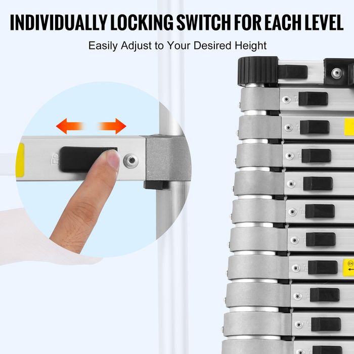 Scara Telescopica Aluminiu 6.18m Rezistenta 190kg Compacta