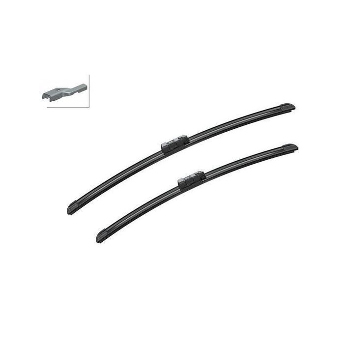 Set stergatoare parbriz BOSCH Aerotwin VW POLO (9N3), 05.2005-08.2009, 530+475 mm; Spoiler