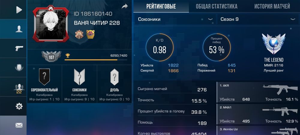 Продам аккаунт в стандофф