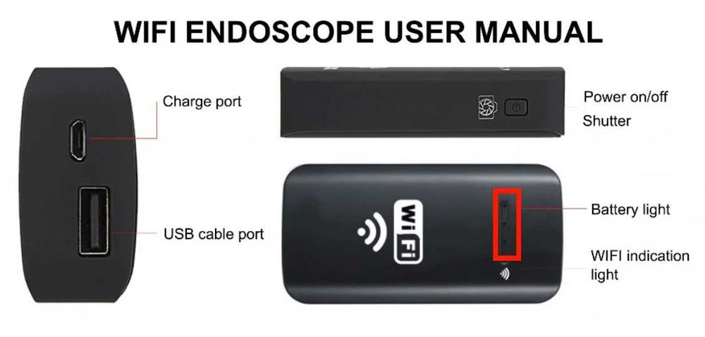 Эл. блок Wi-Fi для эндоскопа